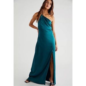 Free People Victoria Maxi Dress Bottle Green Size 12
